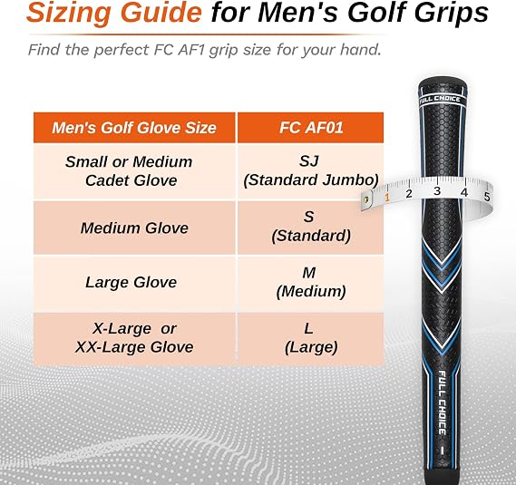 3 Pack Oversized Golf Grips with 5 Grip Tapes Non-Slip PU Surface Golf Club Grip Replacement Kit, High Traction Rubber Grip for Driver Irons Hybrids Wedges