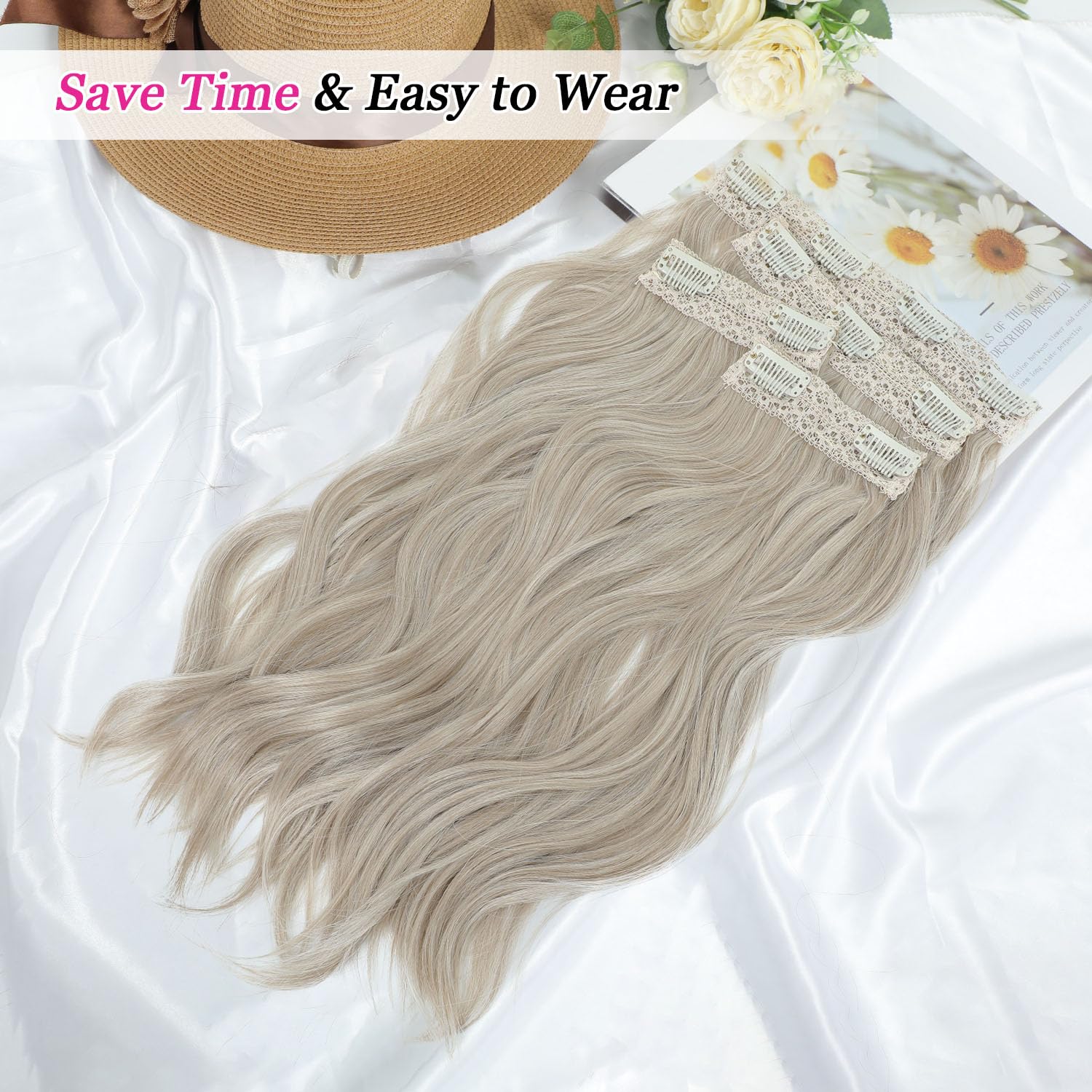 FINE PLUS Hair Extensions Clip in - Image 2