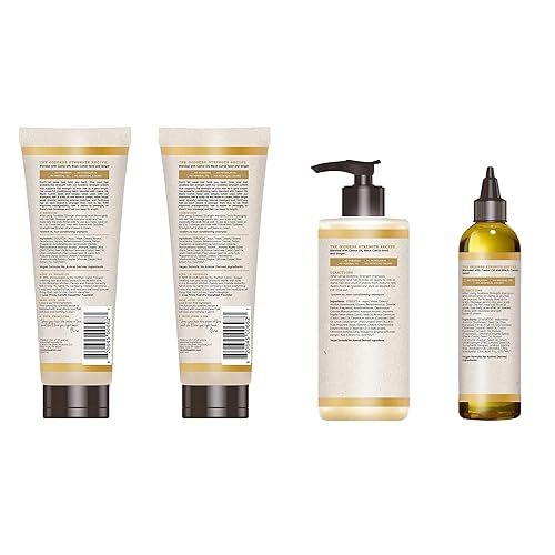 Miniatura 3 de Carols Daughter Goddess Strength - Juego de 4 productos de tamaño completo para el cuidado del cabello sin sulfatos champú acondicionador