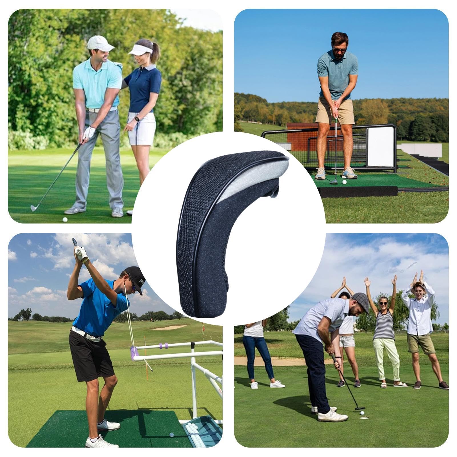 Set completo di mazze da golf da donna 9 pezzi, Set di mazze da golf include driver in lega da 460 cc legno Rosa