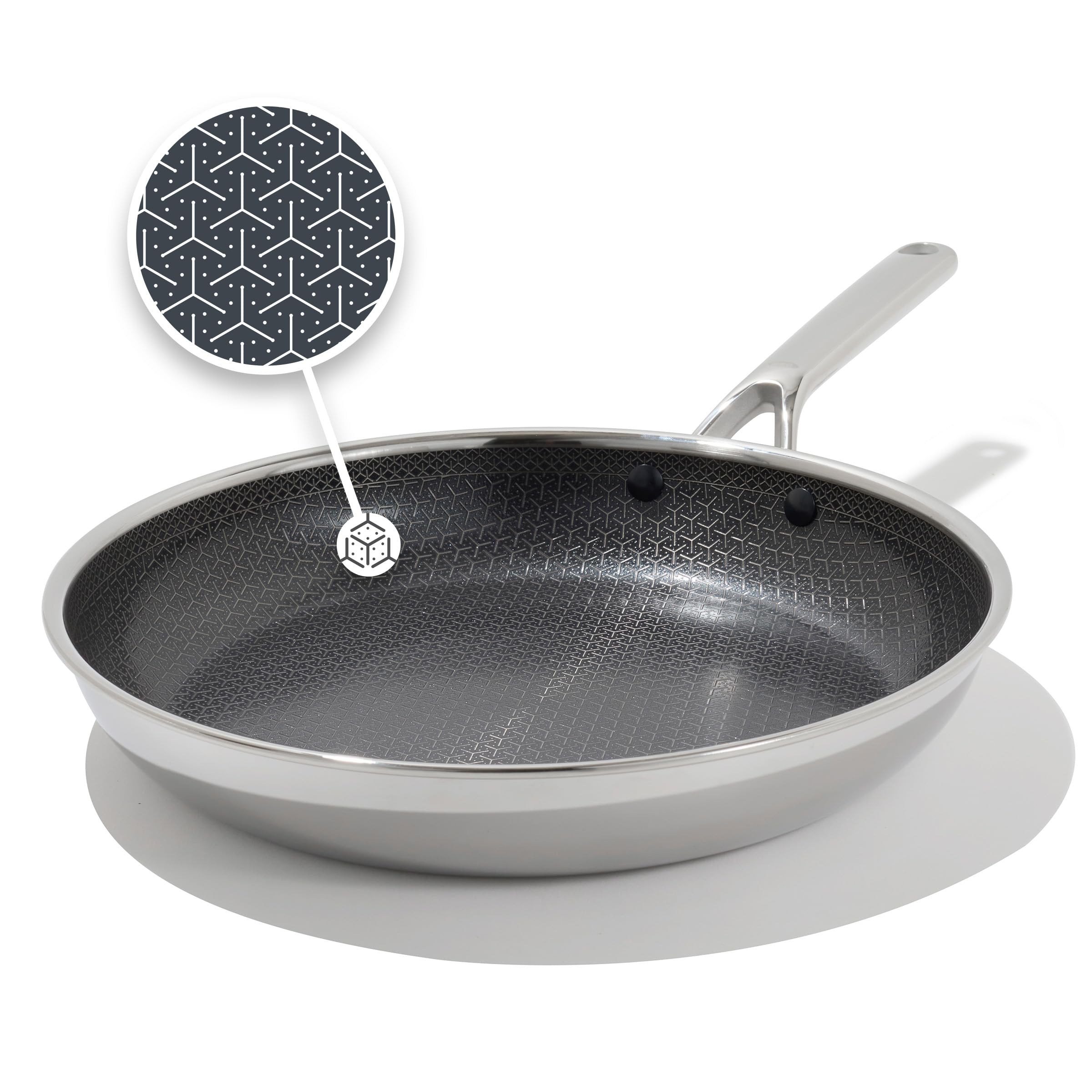 OXO Hybrid 12&rdquo; Nonstick Stainless Steel Frying Pan