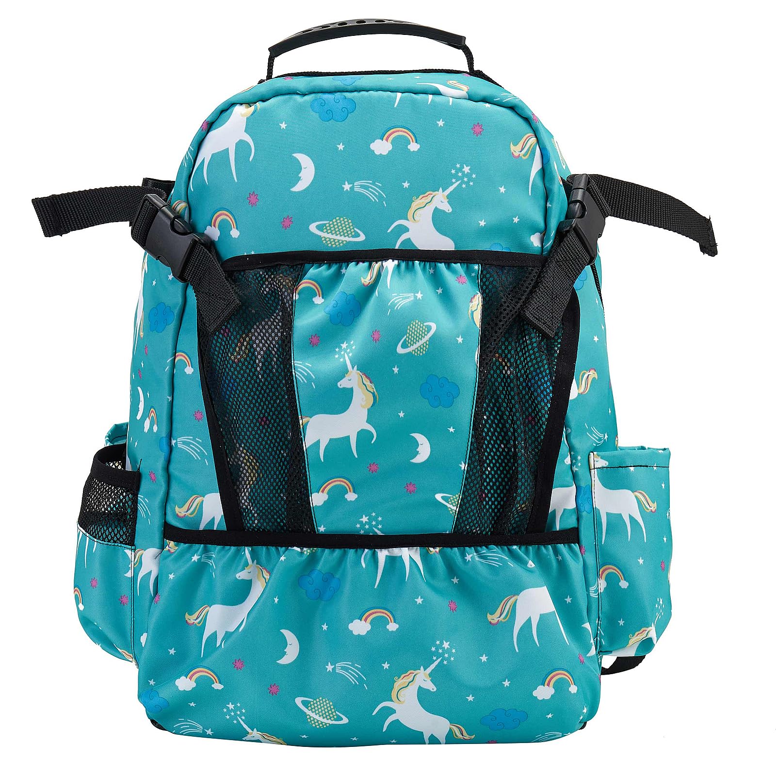 UNISTRENGH Professional Equestrian Backpack with Helmet Holder for Horse Riding, One Bag with Multiple Compartments Carry All Accessories (Green)