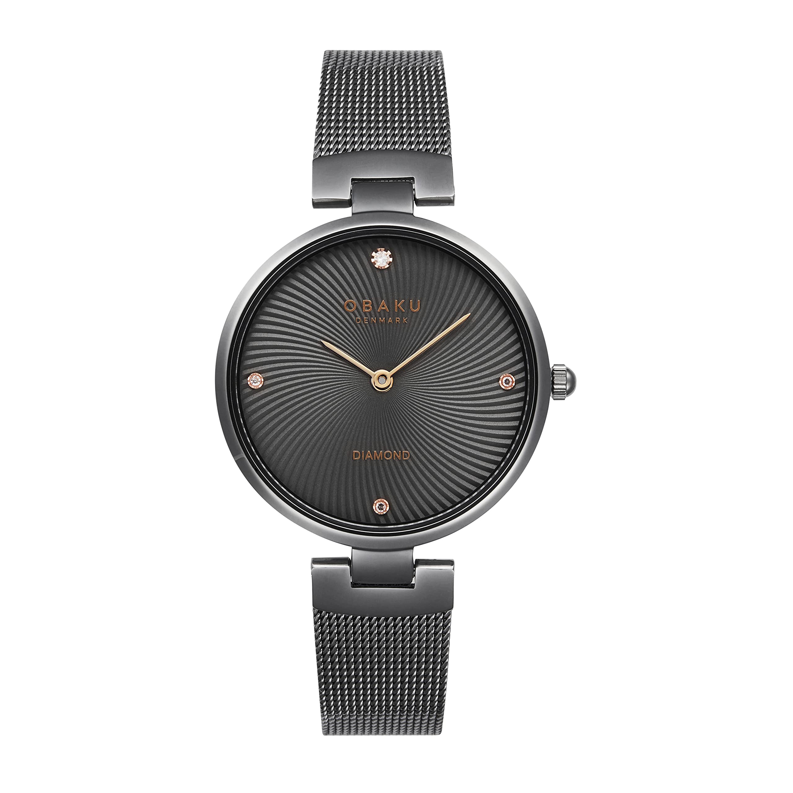 Obaku Diamant Smokey Analog Black Dial Womens Watch-V256LXUUMU-DD (B0B2MW32Z9) Amazon Price History, Amazon Price Tracker