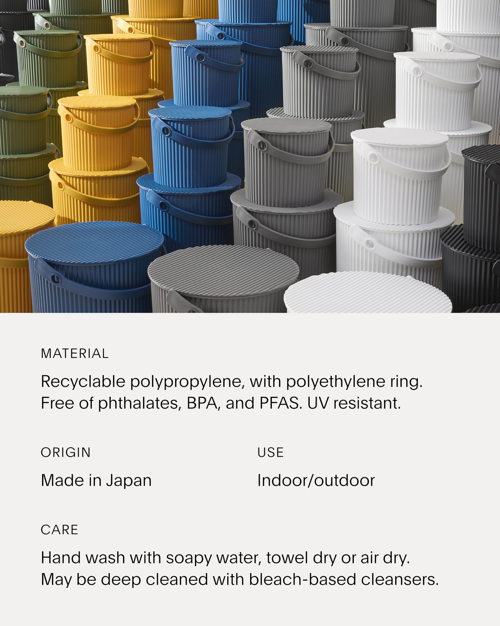 Heavy Duty Bucket - 2.6 Gallon with Lid & Handle -6