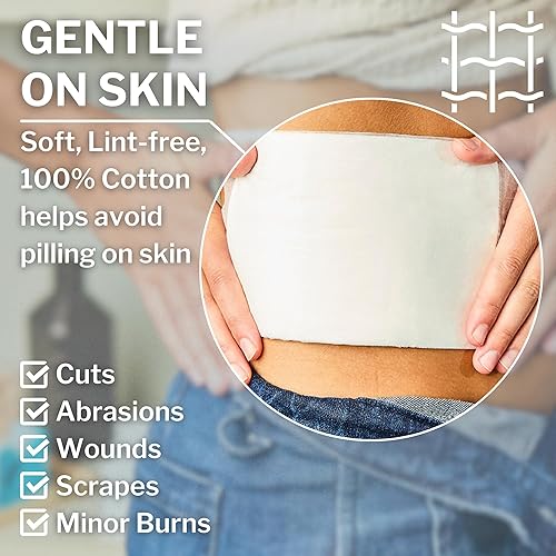 Miniatura 3 de CareStock Almohadillas abdominales de 8 x 10 pulgadas (paquete de 48) almohadillas estériles ABD, extra absorbentes, envueltas individualmente,