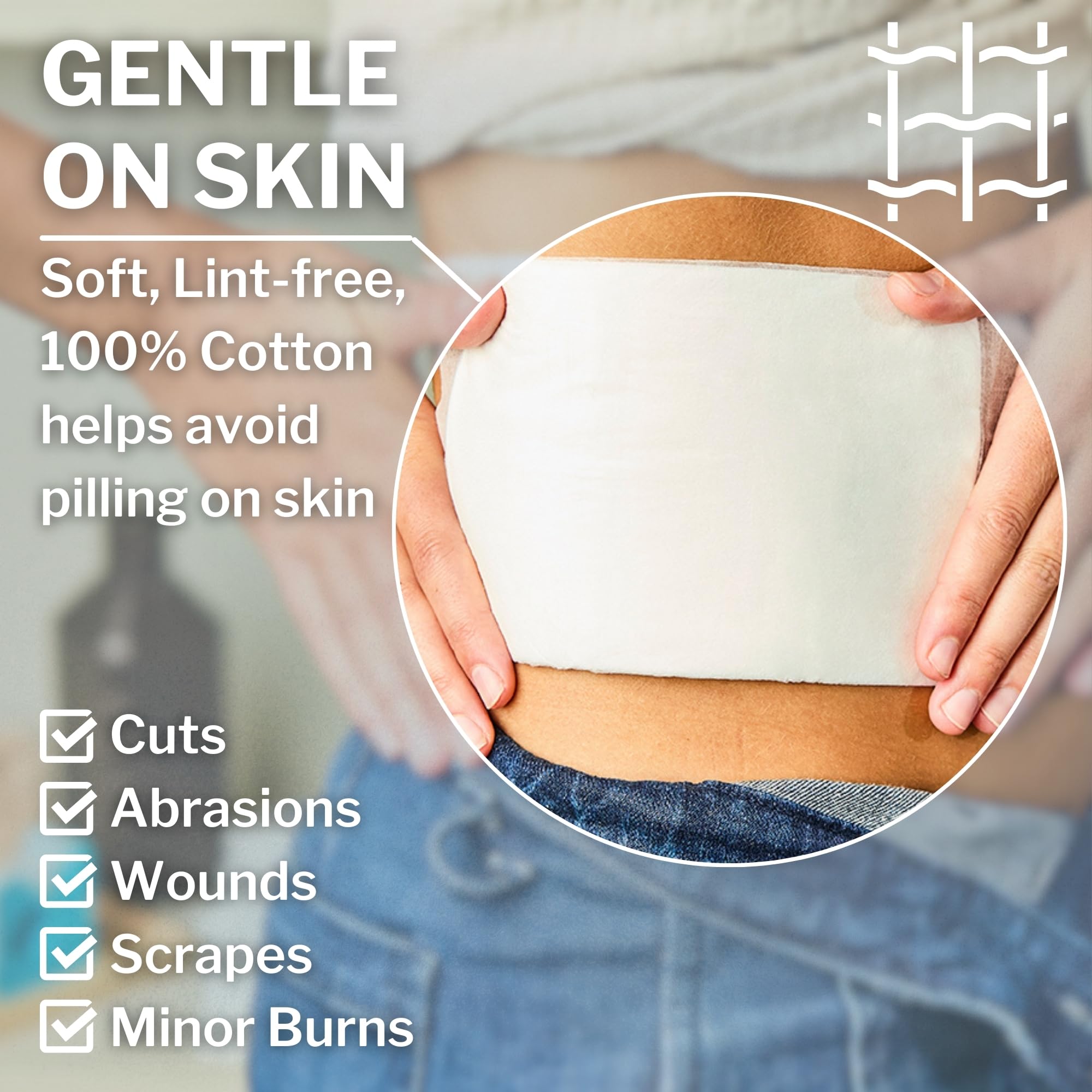CareStock Almohadillas abdominales estériles ABD (24 unidades (paquete de 2))