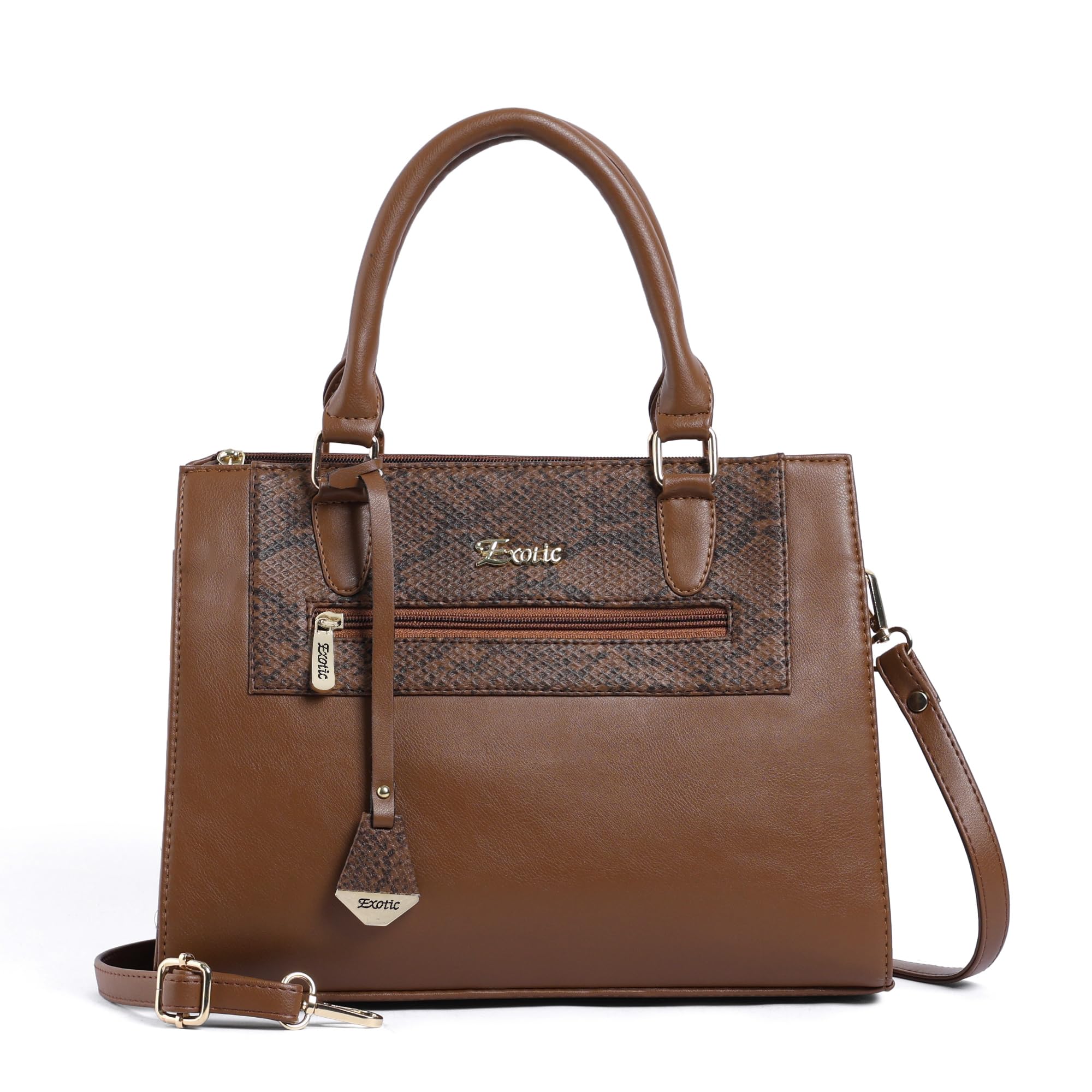 exotic Urban Grace Handbag with Snake Print Panel-picture-43