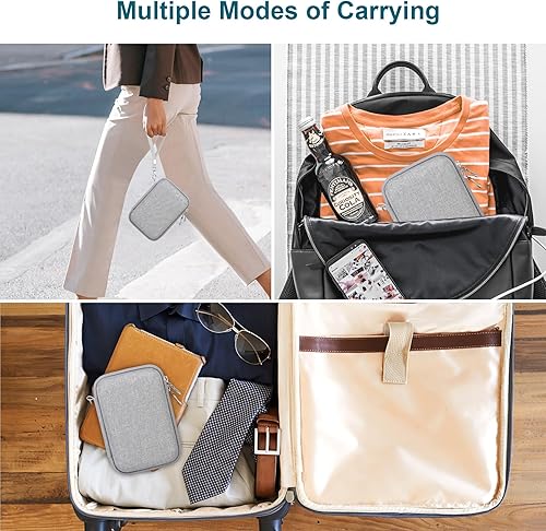 Miniatura 3 de Canboc Funda de transporte rígida compatible con Yoto Mini (edición 2024) para niños, reproductor de audio y música, bolsillo de malla para tarjetas