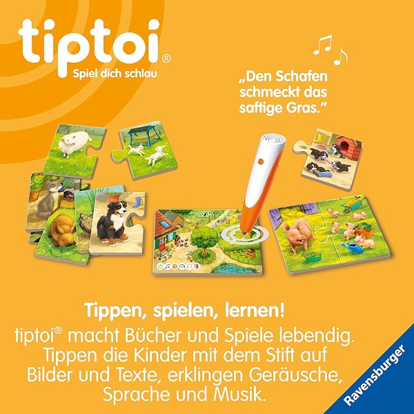 Ravensburger tiptoi 00108 - Alle Meine Tierkinder - Lernspiel ab 2 Jahre - tiptoi Spiel ab 2 - Geburtstagsgeschenke - 5
