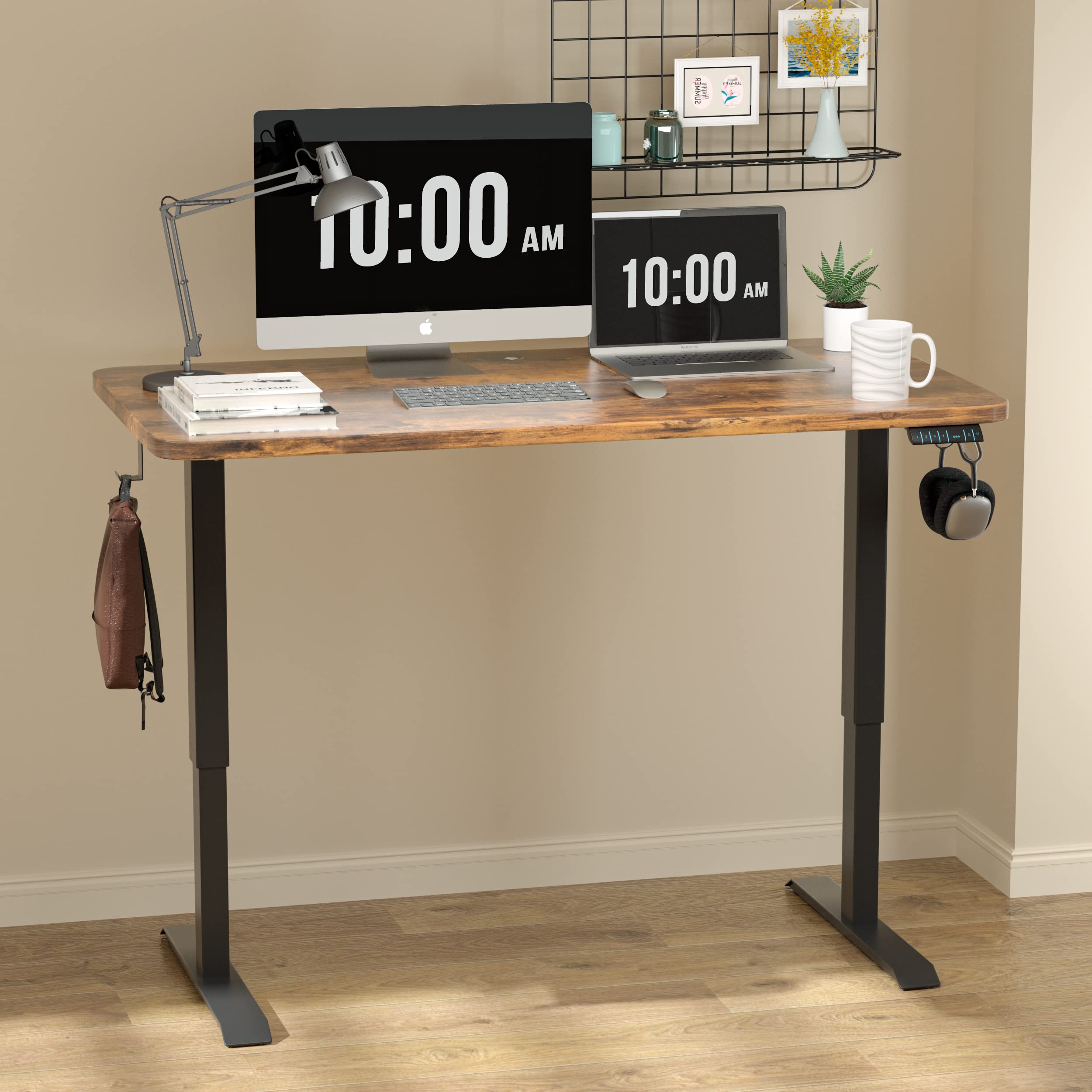 MONOMI Electric Height Adjustable Standing Desk, 48x24 Inches Stand Up
