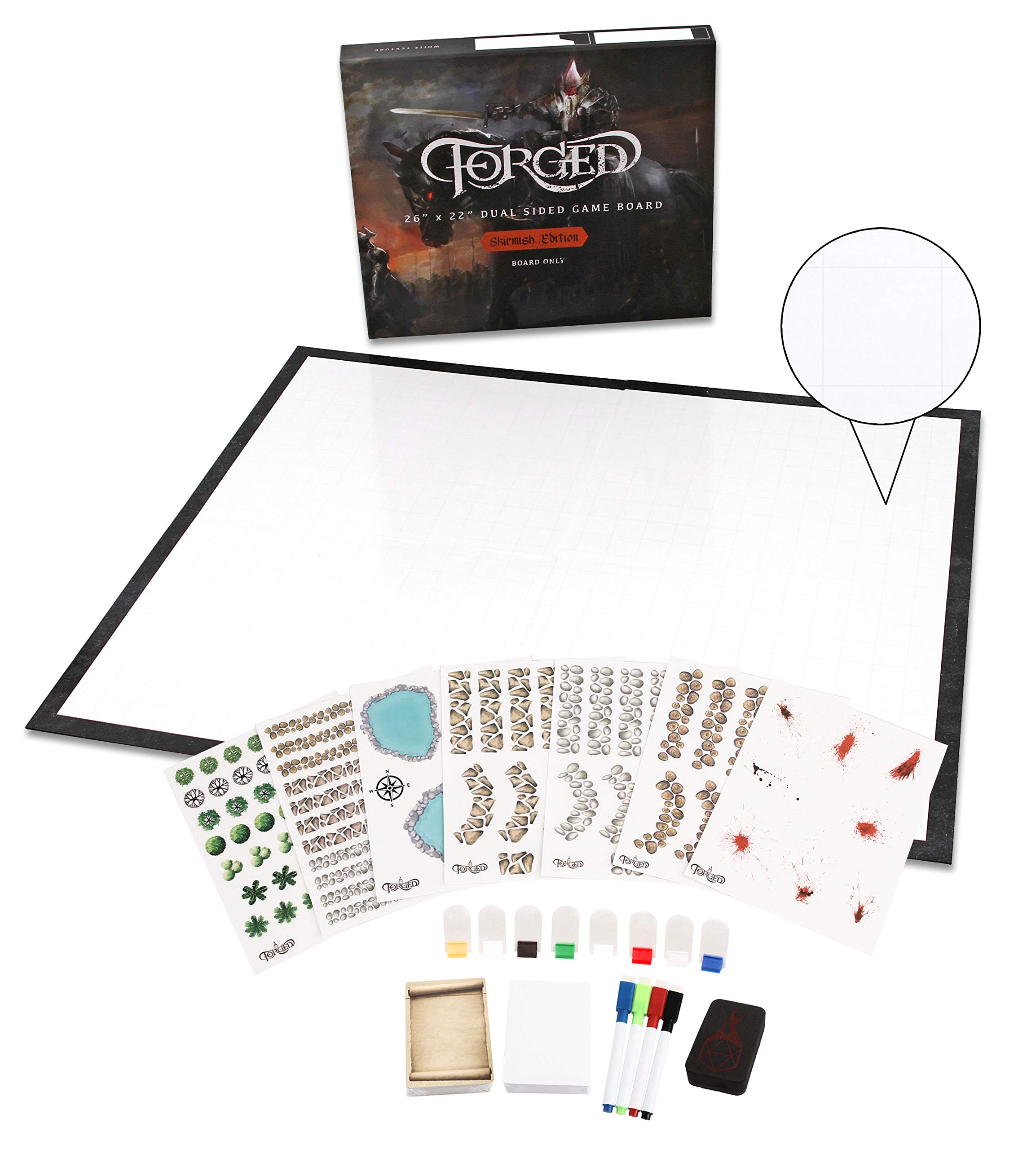 Buy Dice Co. Dry Erase Battle Board with Grid and Hex Pattern