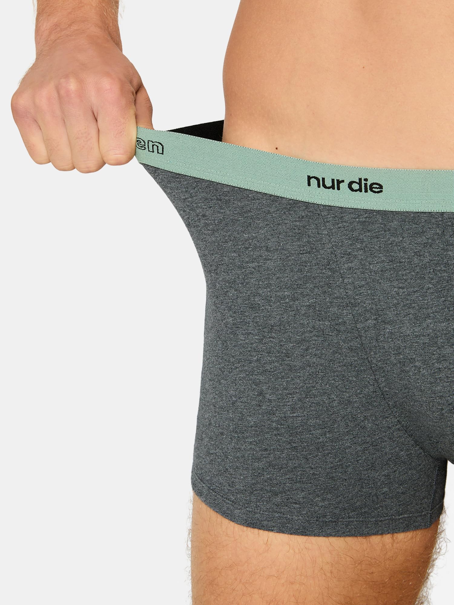 Nur Die Bokserki męskie, czarny/ciemnoszary, XL