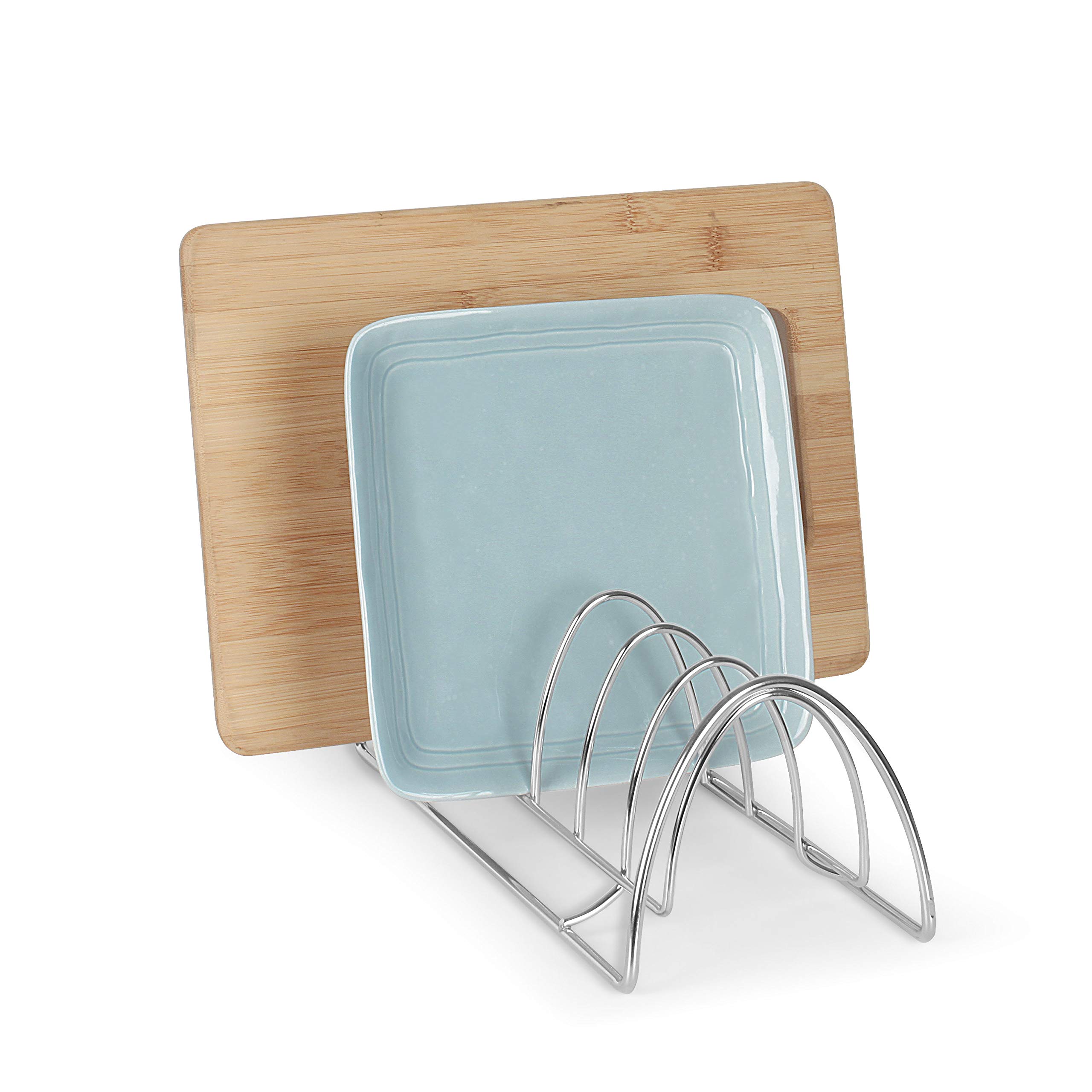 Spectrum Diversified St. Louis Kitchen Lid Holder Organizer for Plates, Cutting Boards, Bakeware, Cooling Racks, Pots & Pans, Serving Trays, and Reusable Containers