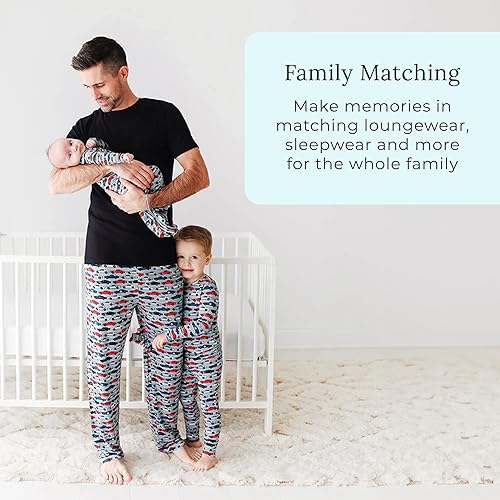 Miniatura 7 de Posh Peanut Pijama de viscosa de bambú para bebé, pijamas con cremallera de 2 vías y pijamas con puños de diseñador