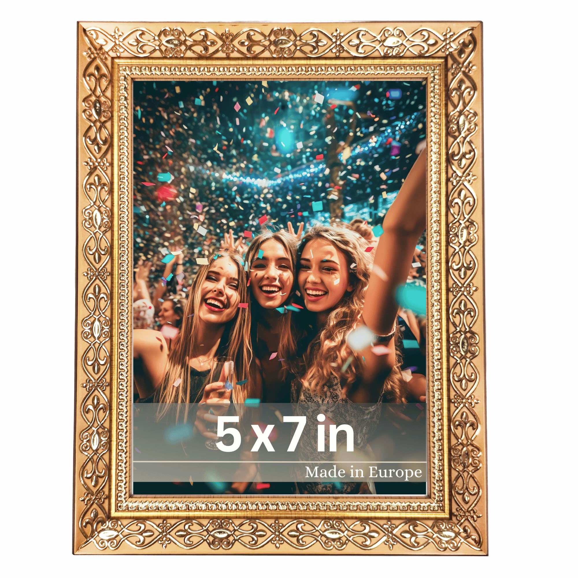 Cadre photo doré baroque pour embellir votre salon ou table de chevet