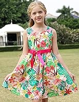 Vista 158 de Vestido de verano para niña, de algodón, con diseño floral