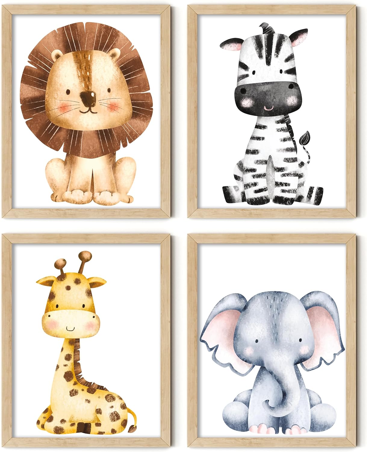Elarta Animal Prints for Nursery Safari Nursery Decor for