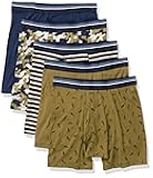 Men's Underwear Boxer Briefs, Comfortable Cotton, Tag-Free, Pack of 5