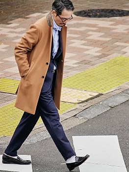 Amazon.co.jp: [シップス] コート スーパー120'S メルトン チェスター