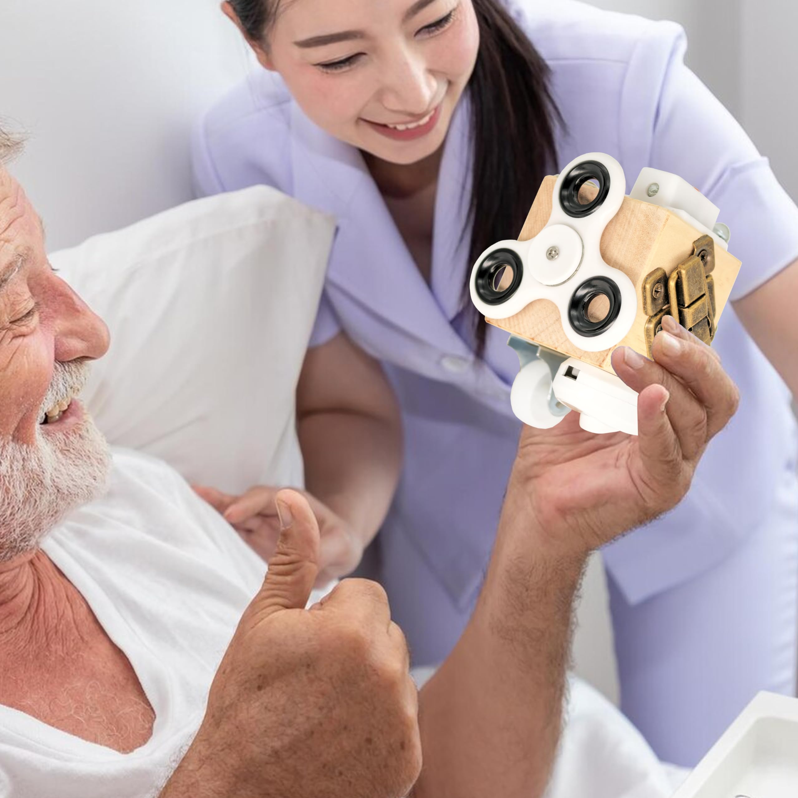 Cajas ocupadas para pacientes con demencia, tableros antiestrés para adultos con demencia, juguetes sensoriales de cubo ocupado para personas mayores, actividades de Alzheimer y regalos terapéuticos