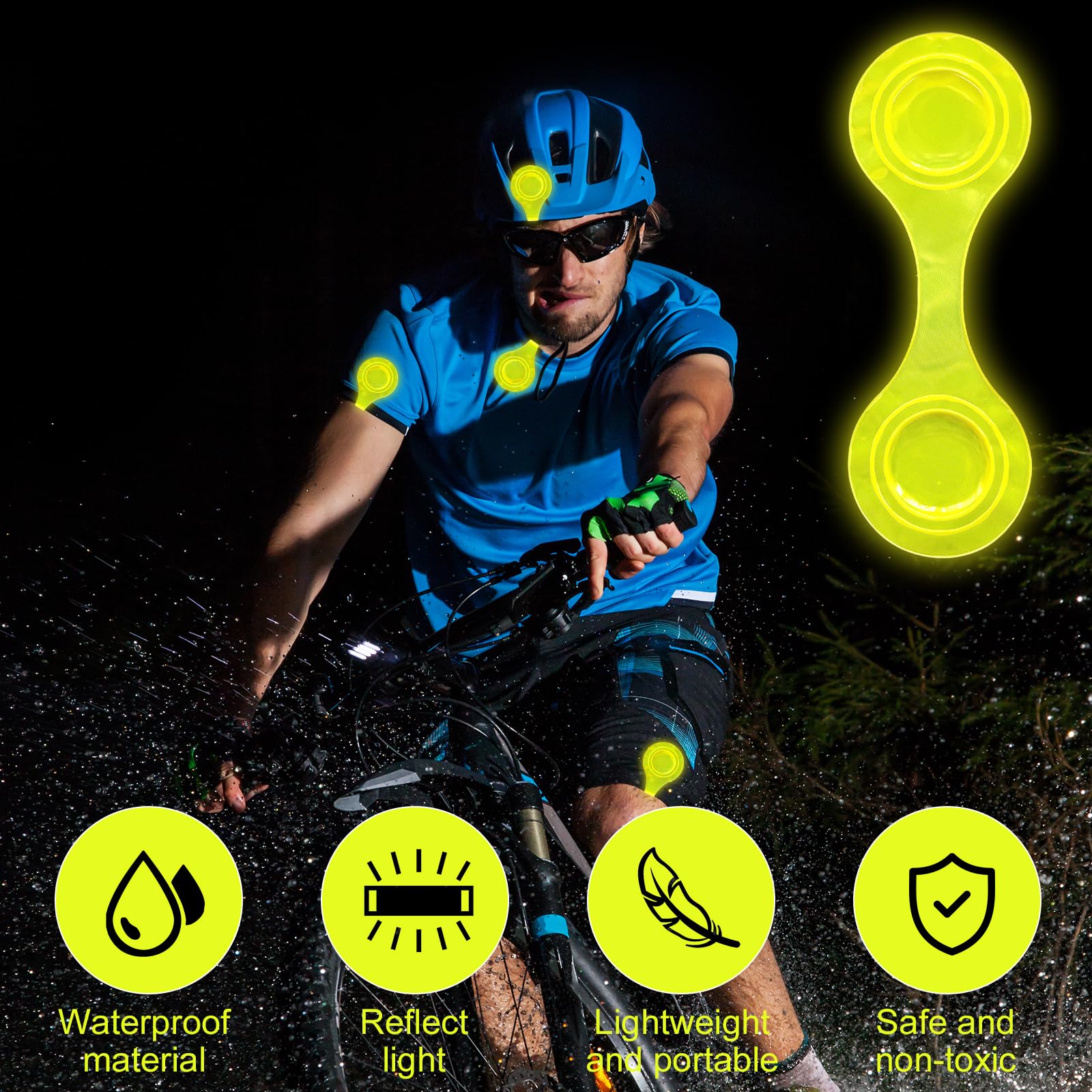 6 Reflektoren Magnetisch - Für Sicherheit Im Dunkeln