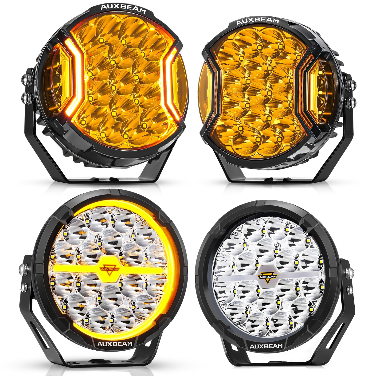 Amazon.com: Auxbeam 7 Inch V-Ultra Series Side Shooter LED Pods, 7