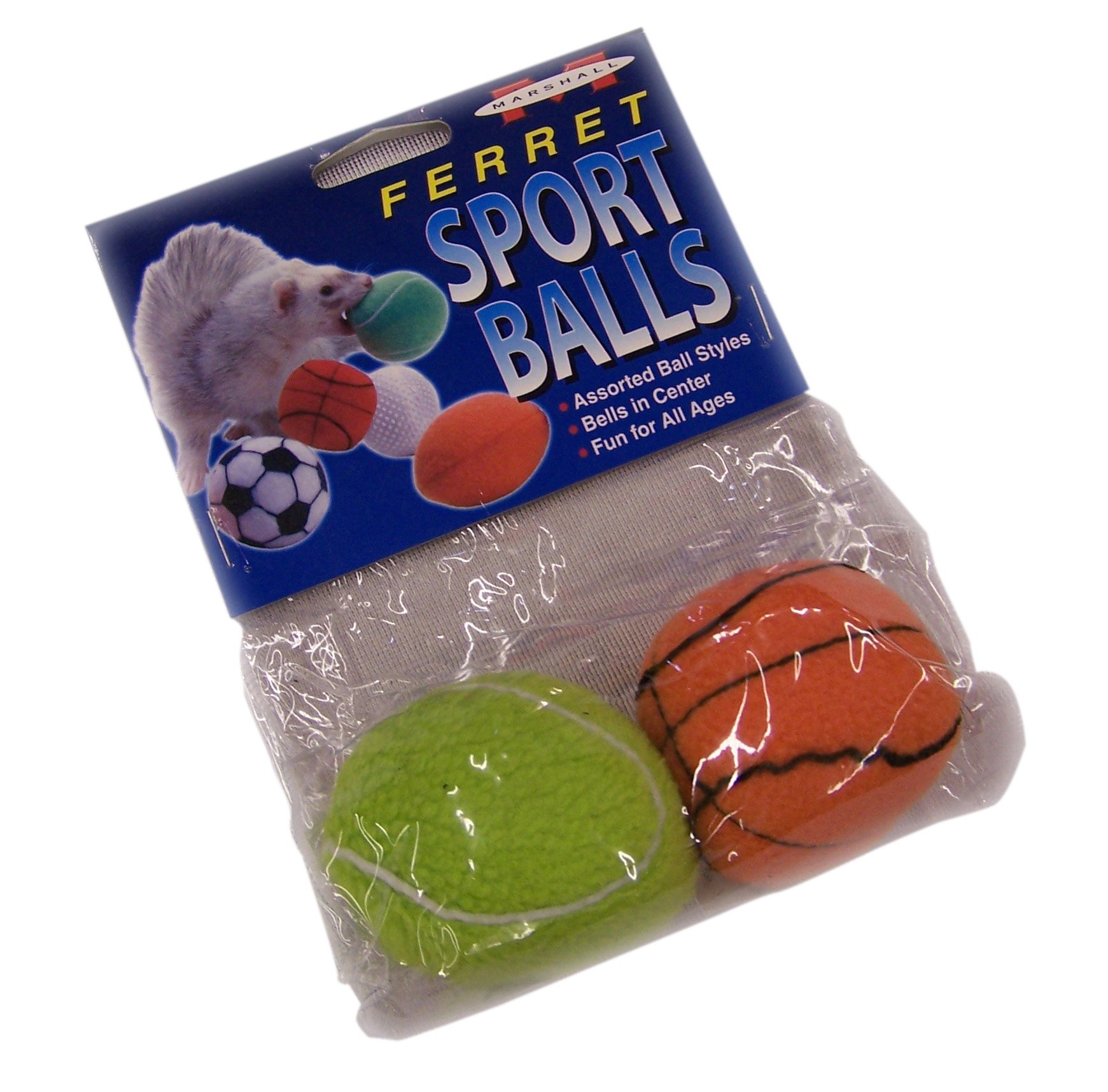 Marshall Pet ProductsFerret Sport Balls Asst, 2-Pack