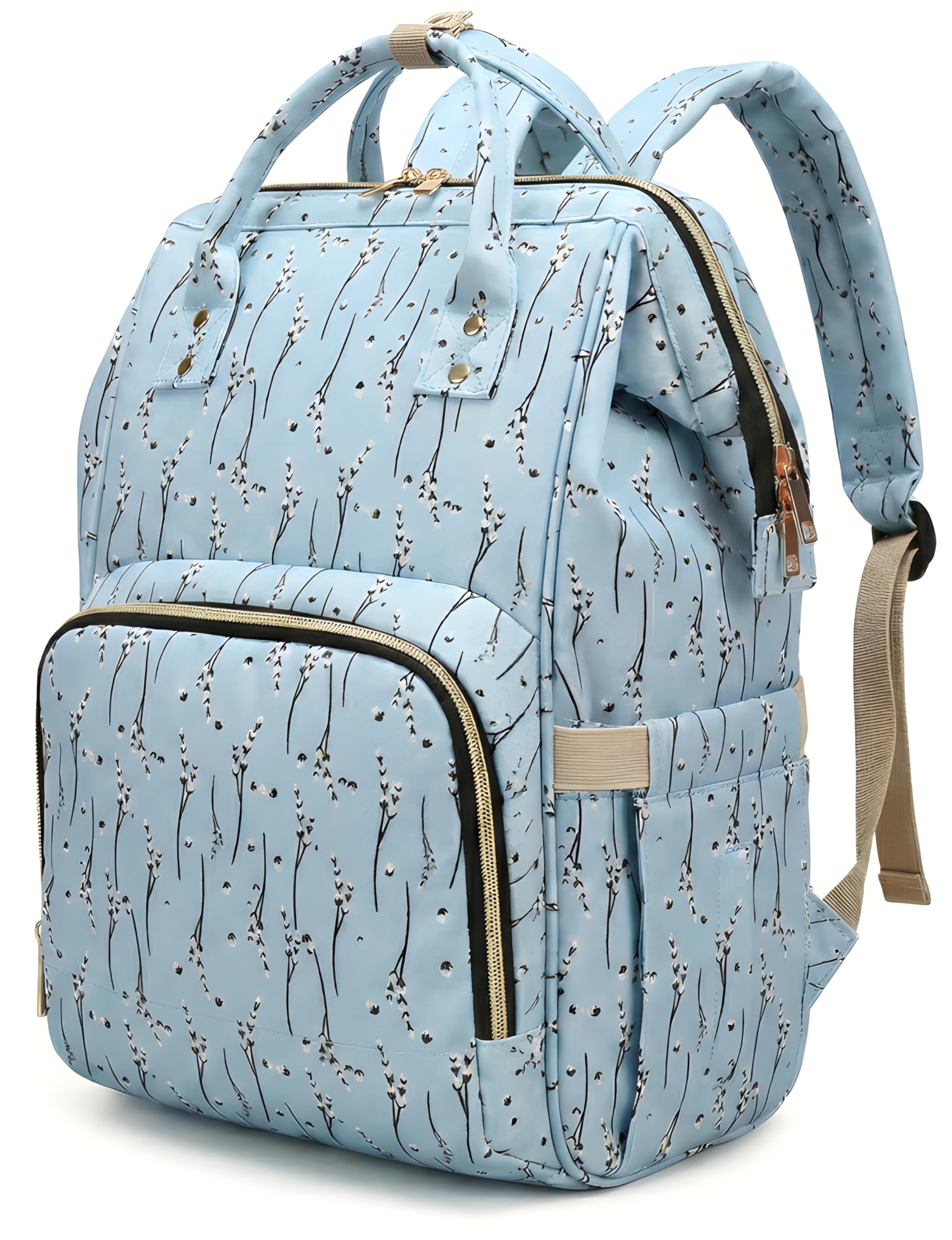 Babies Diaper Bag for Mothers | Maternity Bag for Travel | New Born Baby Diaper Bag for Mother, Multi Compartments, Insulated Bottle Pockets (Waterproof, 17 litres)