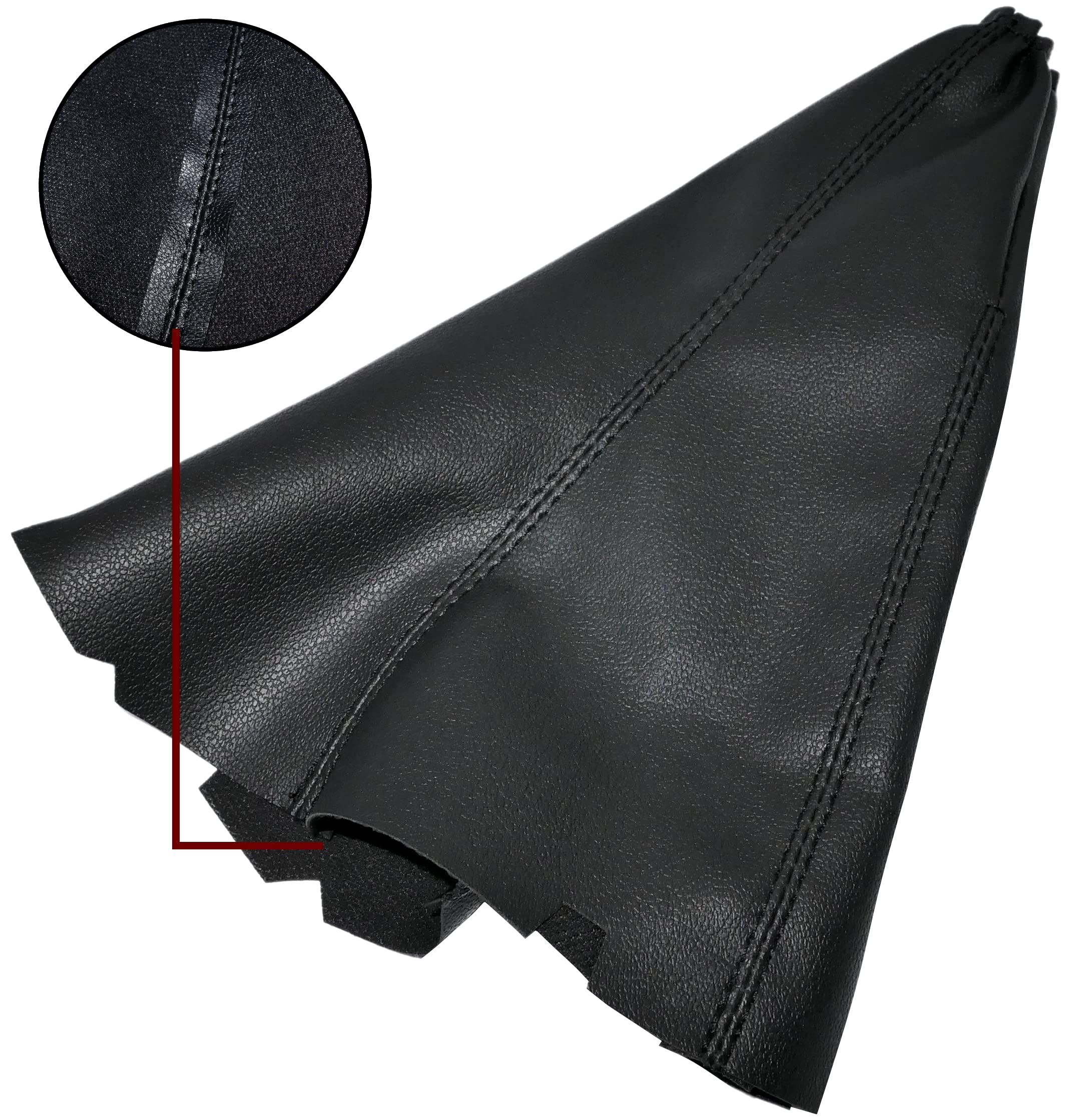 Aerzetix - C57828 - Cuffia soffietto per leva del cambio - compatibile con Toyota Yaris I dal 1998 al 2005 - colore: nero - in pelle sintetica