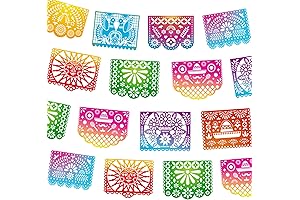 Mexican Party Banners, Papel Picado Banner - 82 Ft Long