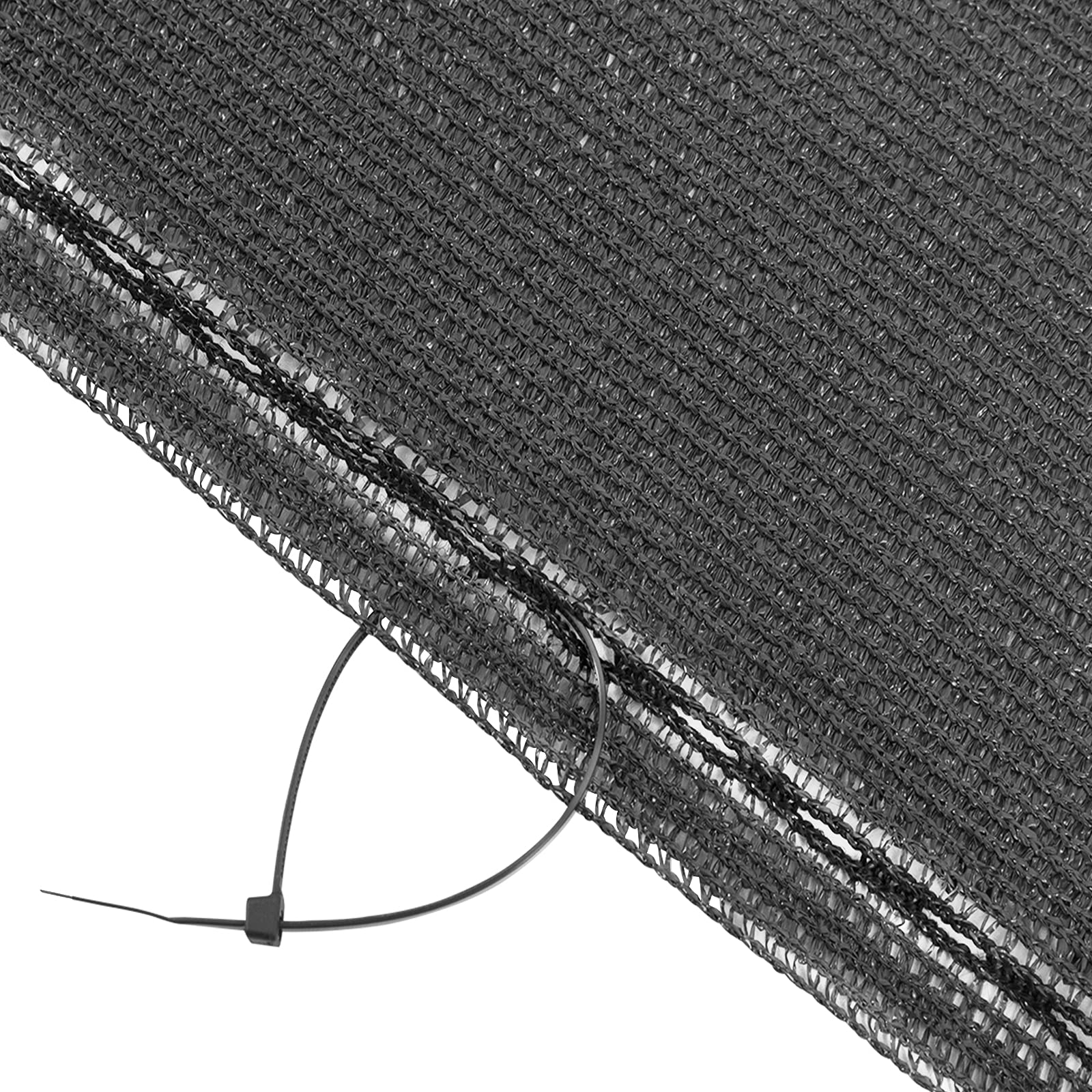 WOLTU Siatka zacieniająca 1,5 x 6 m, osłona ogrodzenia ogrodowego 180 g/m² HDPE, z oczkami i opaskami, odporna na warunki atmosferyczne, do użytku na zewnątrz, na balkon i ogród, antracyt