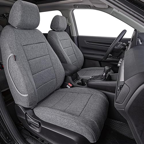 coverdream Fundas de asiento CRV de ajuste personalizado para Honda CRV 2023 2024 2025 LX, EX, EX-L, serie deportiva, híbrido, protector de asiento