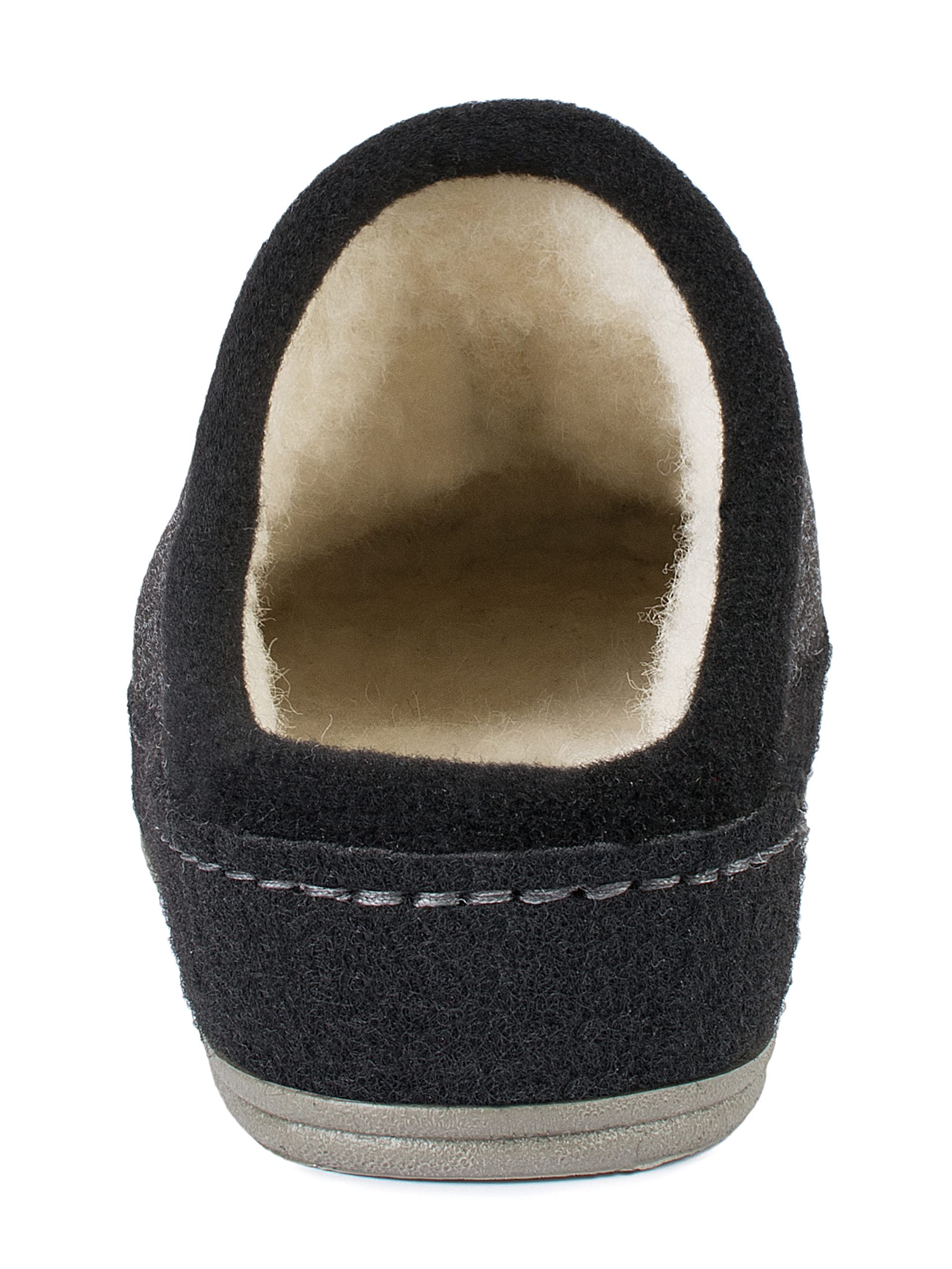 Schawos Zapatillas de estar por casa de fieltro para hombre, de calidad, fabricadas en Alemania, con plantilla anatómica y amortiguación activa del talón