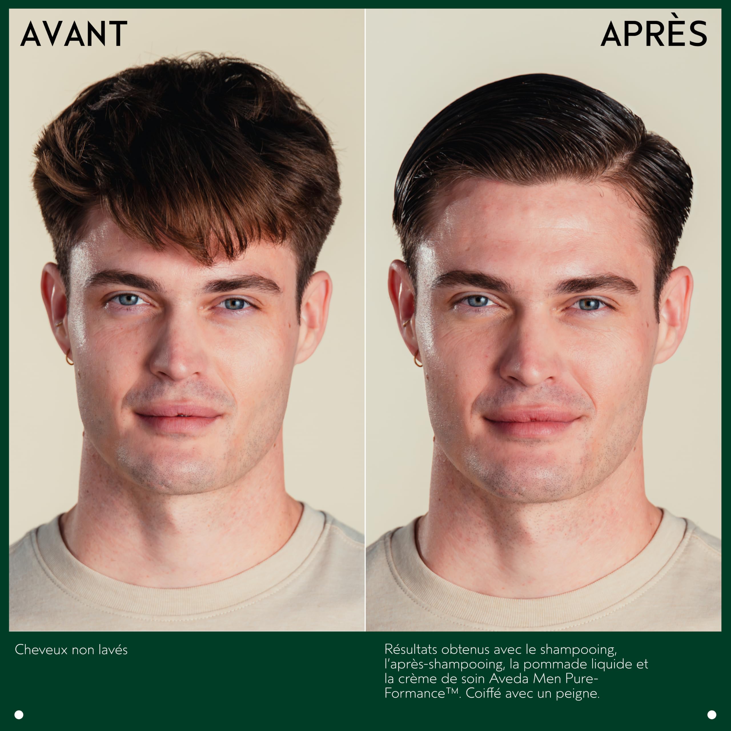 Aveda Men Pure-Formance Set: Shampooing léger (300 ml) + Après-shampooing léger (300 ml) - Apporte de la brillance - Soins du cuir chevelu