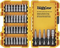 Vista 12 de DEWALT Kit de taladro inalámbrico de 20 V MAX* con destornillador/brocas, 100 piezas (DCD771C2 y DWA2FTS100)