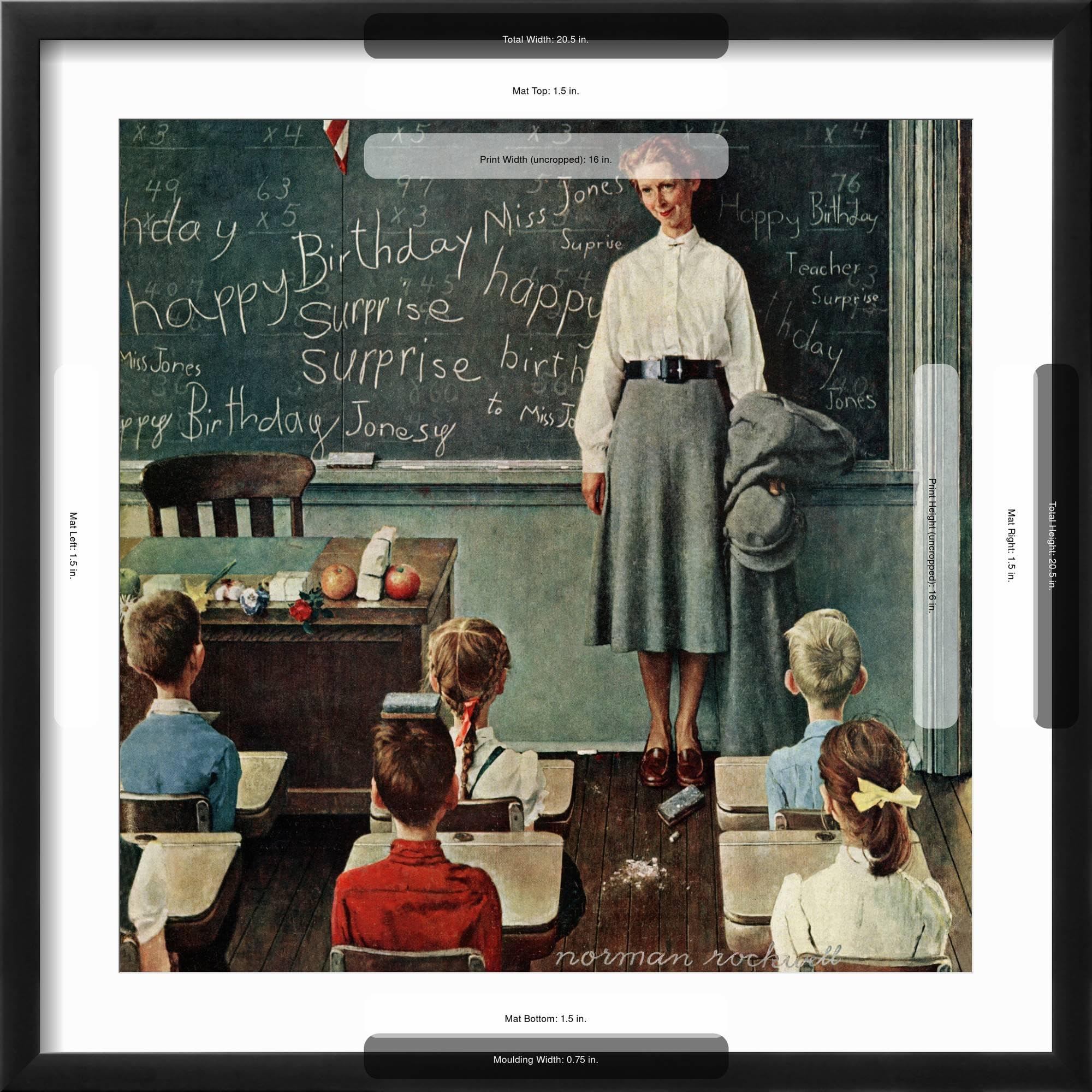 Amazon.com: ART.COM Wall Giclee Print Happy Birthday, Miss