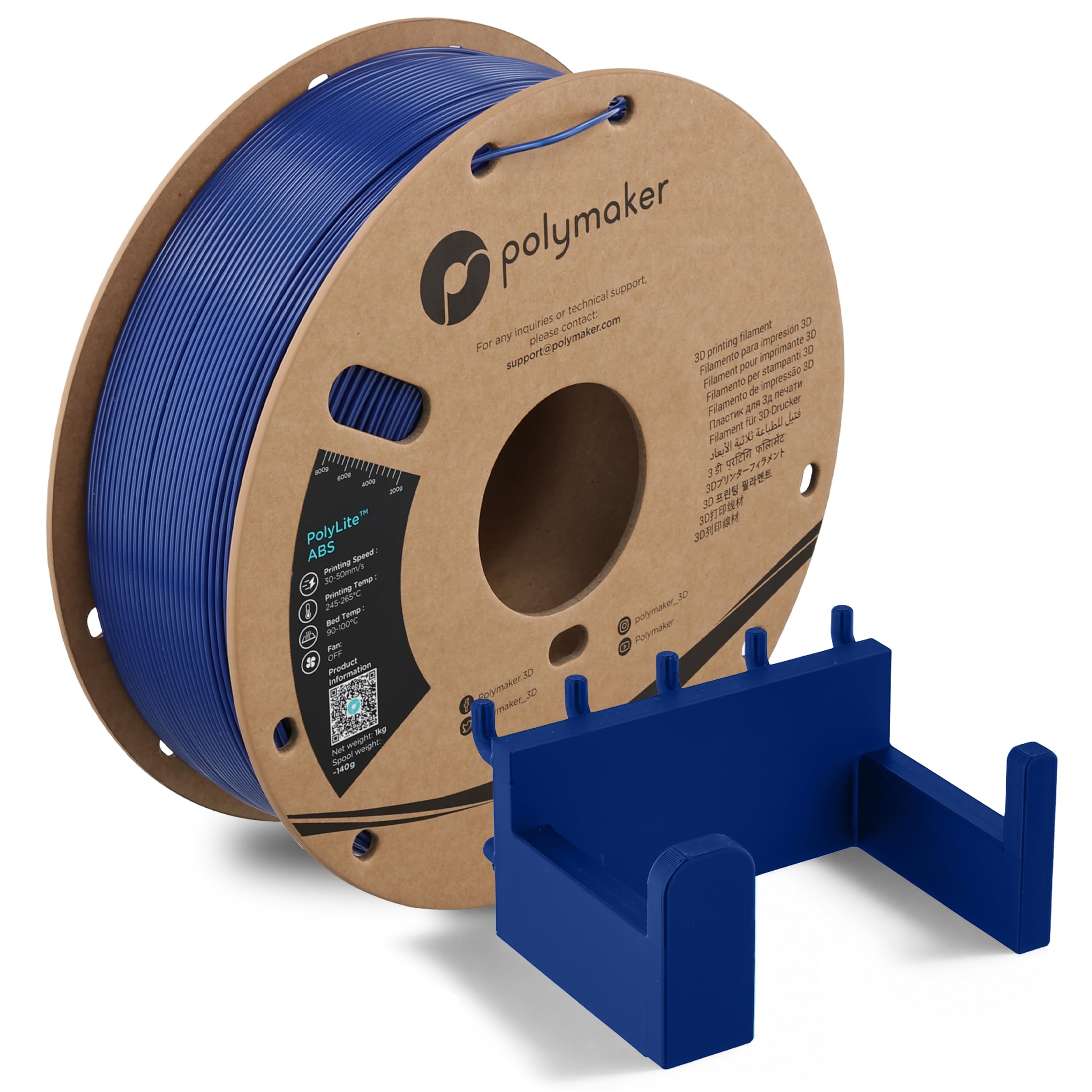 Polymaker PE01007 PolyLite Filament ABS geruchsarm 1.75mm 1000g Blue 1 pc(s)