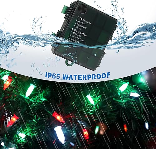 Miniatura 3 de Guirnalda de 100 luces LED de Navidad con control remoto, mini bombilla transparente de 33 pies, decoración de iluminación de hadas para decoración