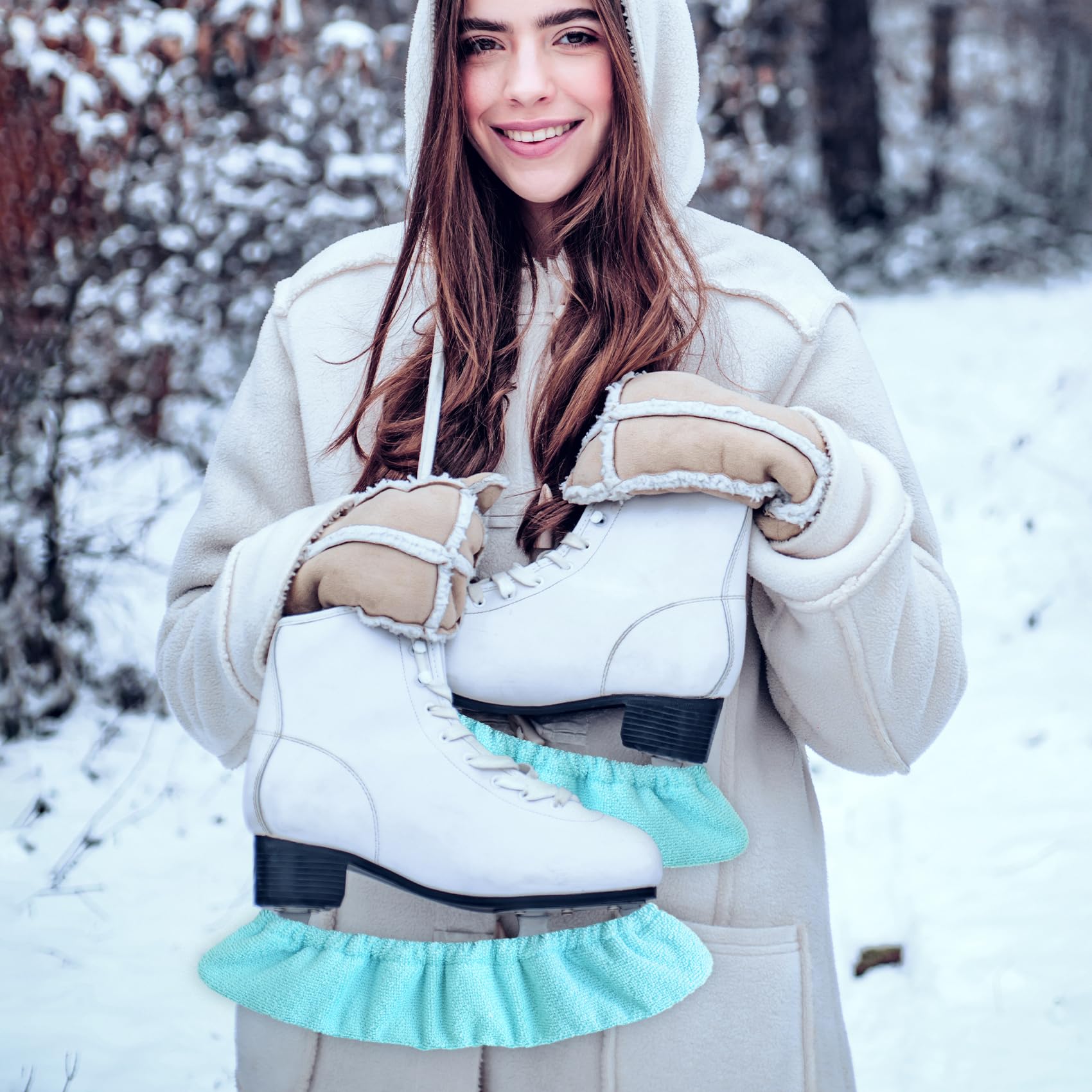 Copri Lama Per Pattini Da Ghiaccio - 1 Paio, Calze Elastiche Protettive Per Lame Da Hockey E Figura - Foto 10