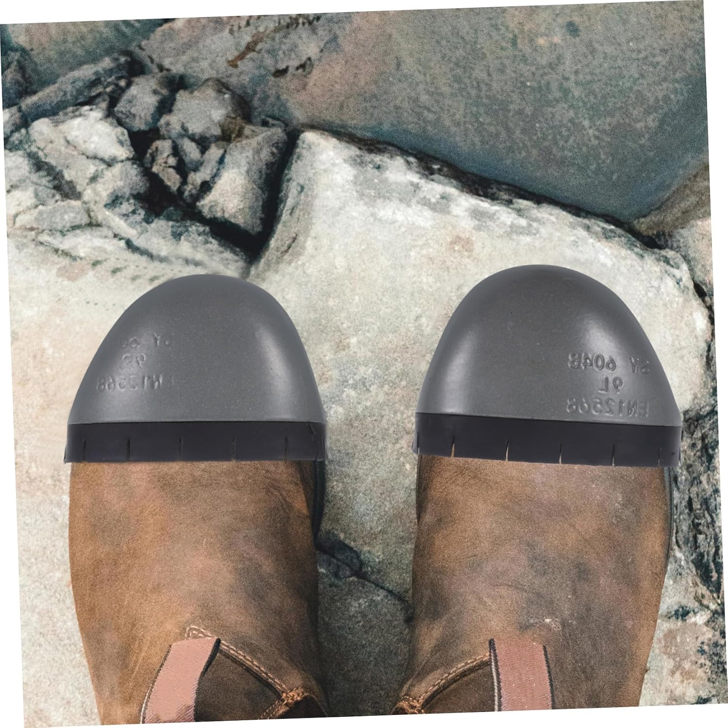 4pcs Metal Safety Toe Caps for Work Boots Impact and Puncture Shoe Protector Toe Cover for Labor and Construction Sites