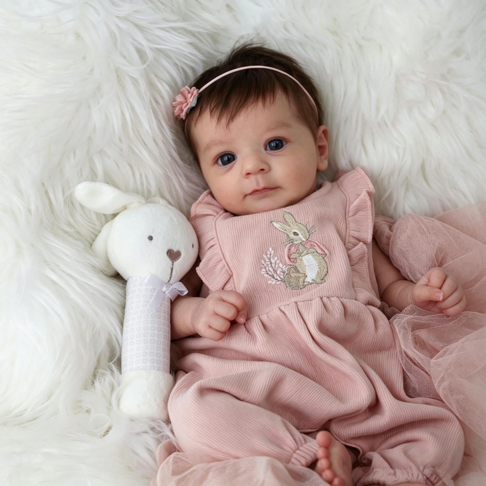 RXDOLL 19 inch Waterproof Reborn Baby Dolls Silicone Full Body Anatomically Correct Girl Lifelike Reborn Babies that Look Real Life Full Silicone Baby Doll for Girls Gifts — image 1