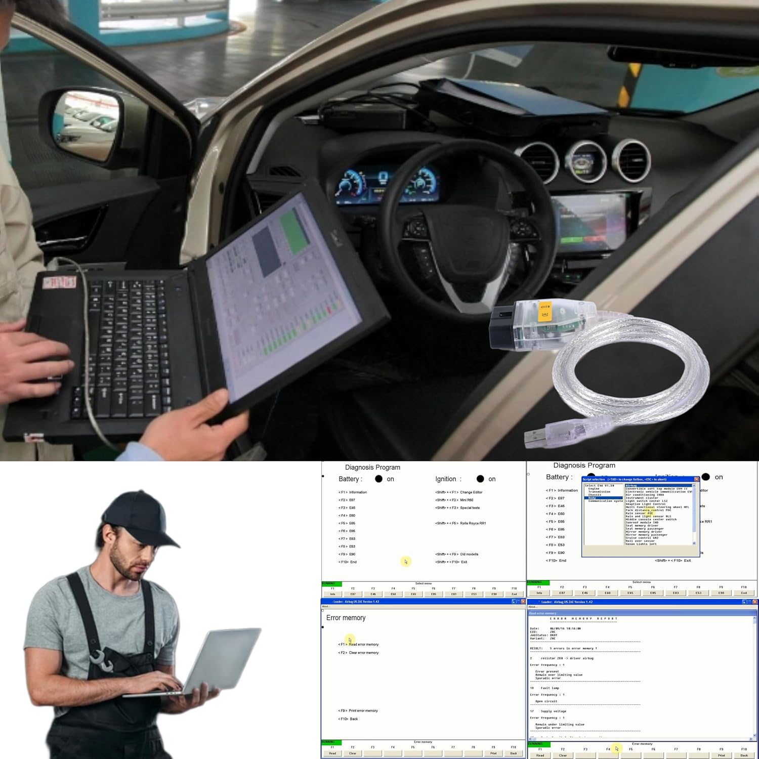 KDCAN K+D CAN Kcan dcan Ediabas OBD USB OBD2 OBDii Diagnostic Interface Scanner Compatible with BMW E-Series