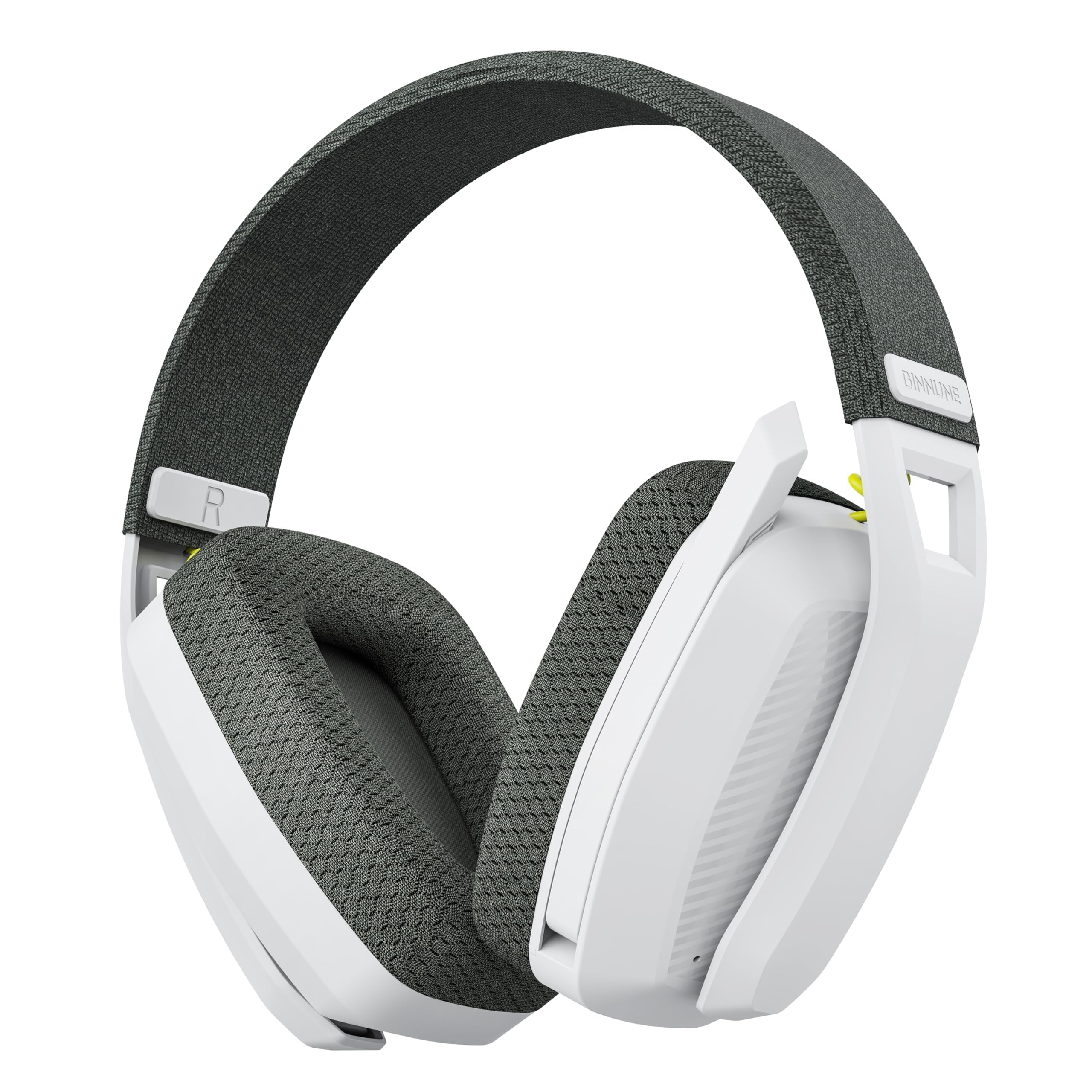 BINNUNE BW06 Cascos Gaming Inalambricos, Auriculares Gaming Inalambricos de 2.4G para PS5, PS4, PC, NS, Cascos PS5 con Sonido Estéreo Auriculares con Microfono, Duración 60Hr+,Gris