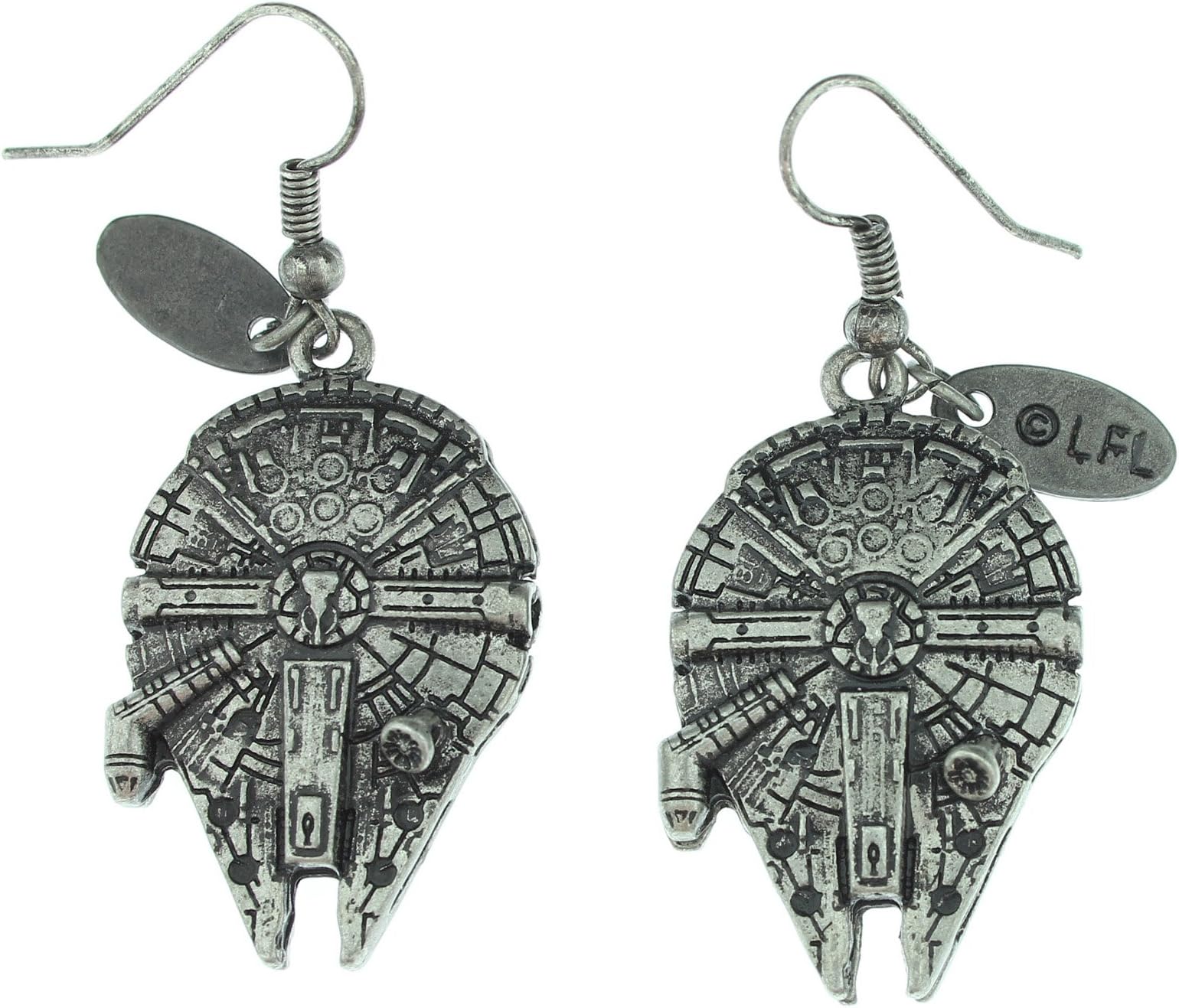 Star Wars Millennium Falcon 3D Dangle Earrings