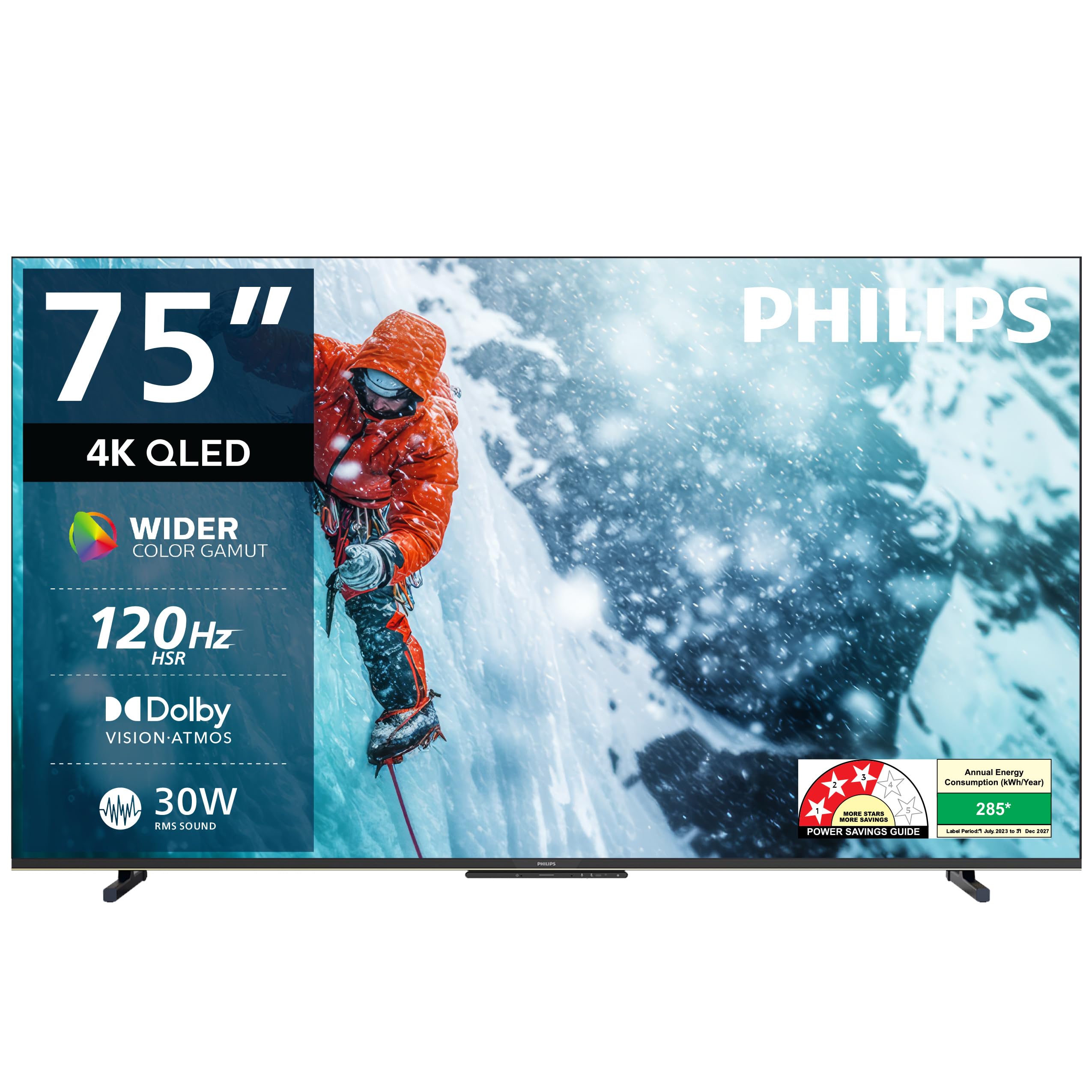Philips 190 cm (75 inch) 8100 Series 4K Ultra HD Smart QLED Google TV 75PQT8100/94