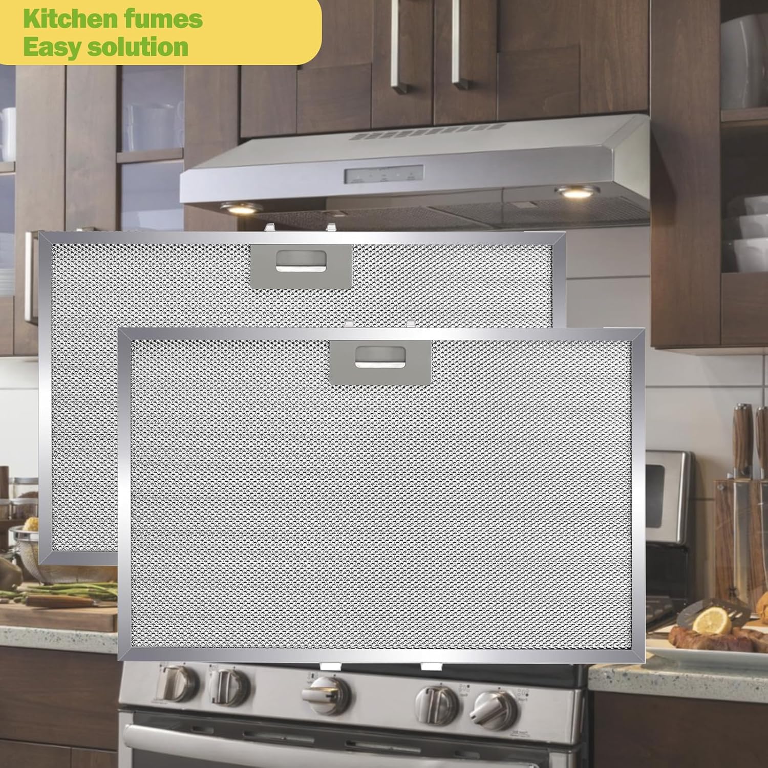 2pcs Wb02x11012 36'' Compatible with GE Range Hood Filter 17-1/2 x 11-5/8 5-layer Aluminum Vent Grease Filter 1084673 AP3695897 PS951994 EAP951994 AH951994 Stove Filters Replacement