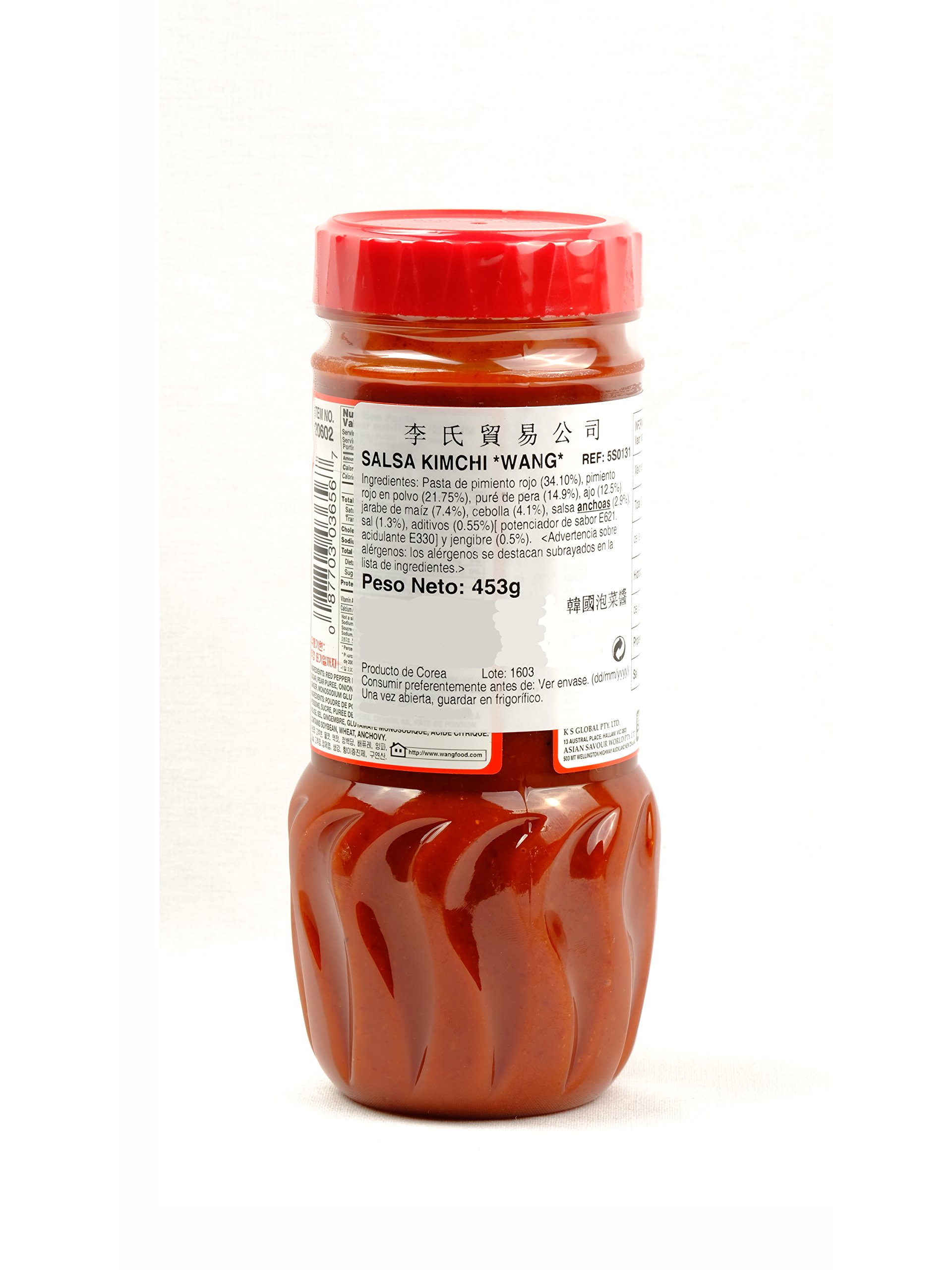 WANG Salsa Kimchi para marinar Verduras Kimchi Base 453g