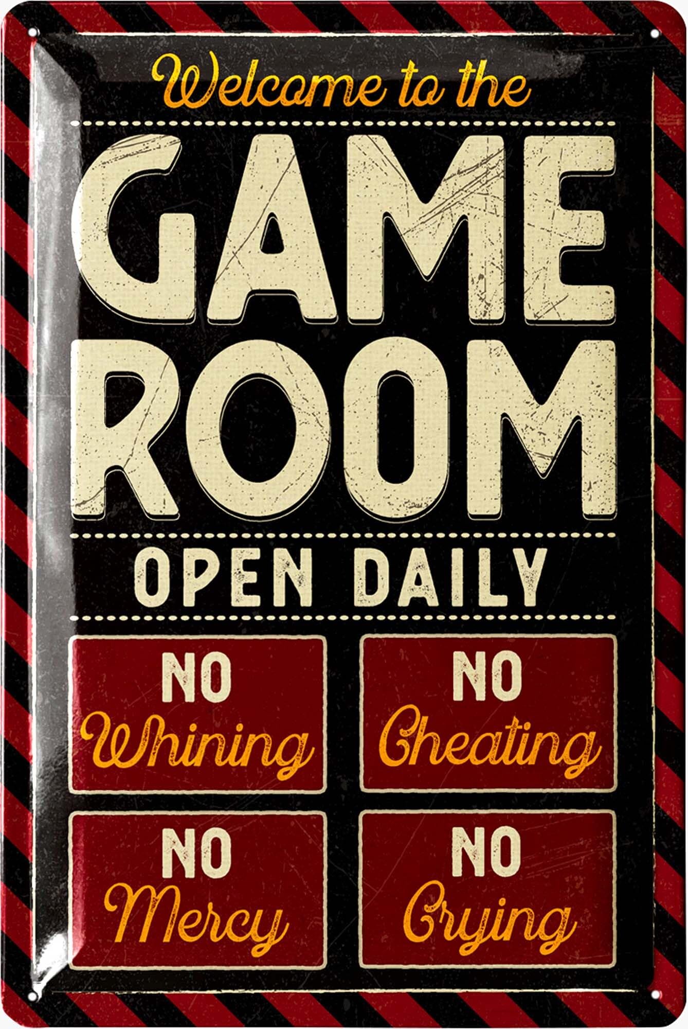 Transform Your Gaming Space with the LANOLU Vintage Tin Sign