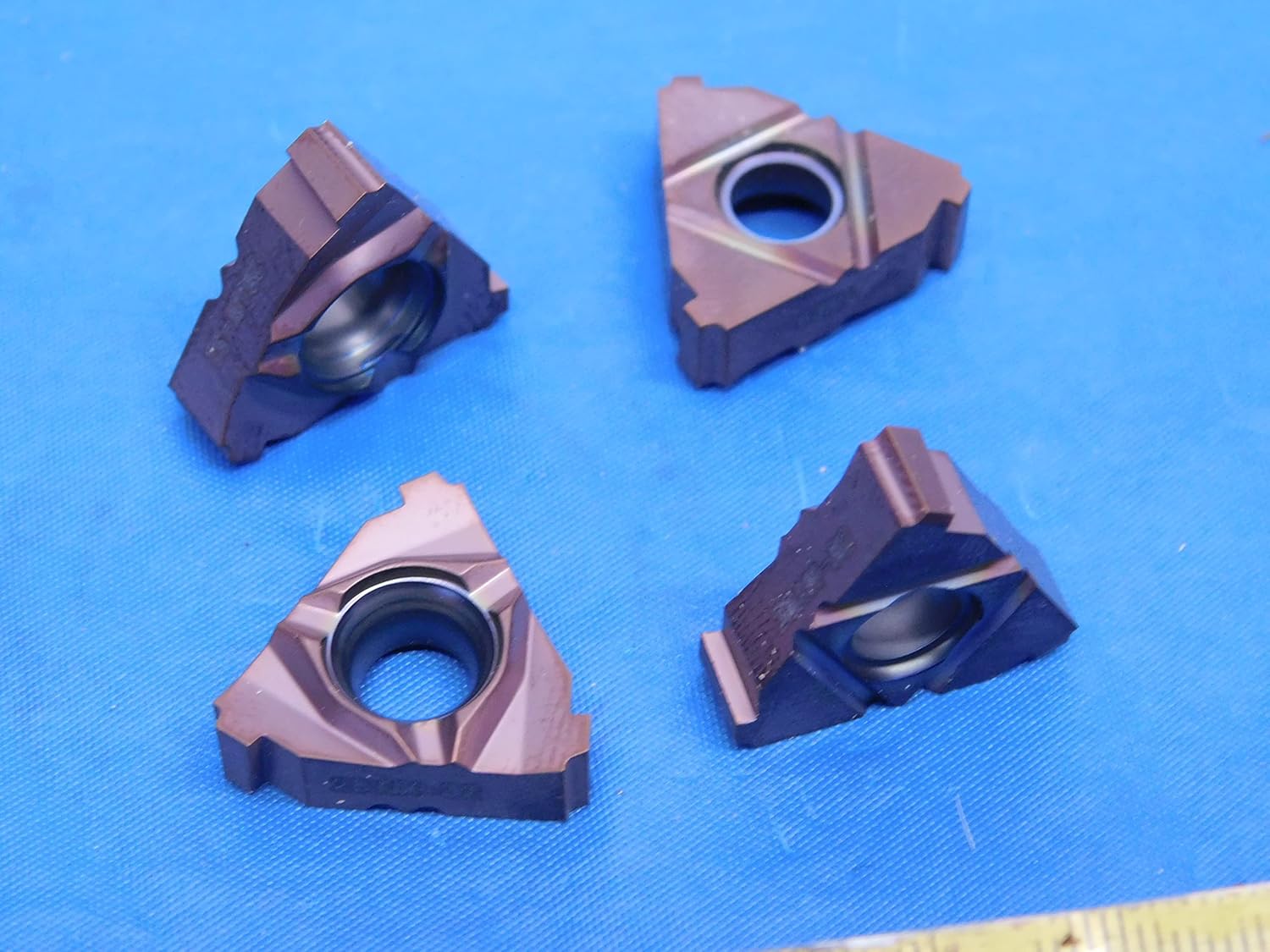 4PCS New SANDVIK 28JJX-32 H6E9 TiAlN Coated Carbide Acme Threading Inserts - MS5165EY