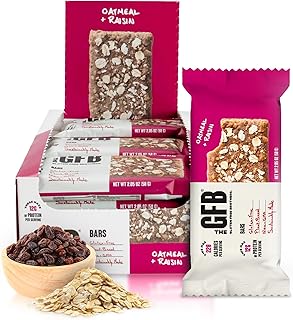 Oatmeal Raisin Protein Bars - Gluten Free, Plant Based, Non GMO, Sustainably Made – Ridiculously Tasty, Healthy, Vegan, Nutrition Snack Protein Bars, 2.05 oz (12 Count)